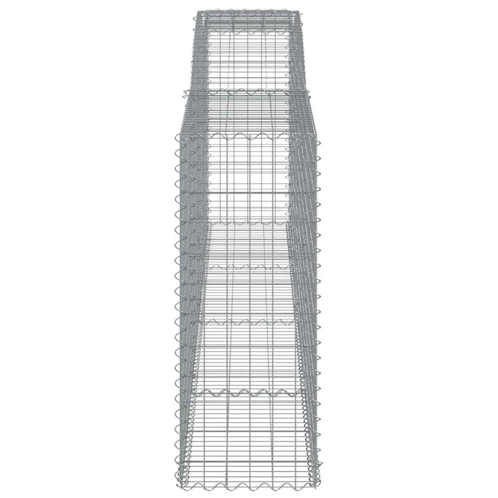 Schanskorven 6 St Gewelfd 400X50X120/140 Cm Ijzer 400 x 50 x 120/140 cm