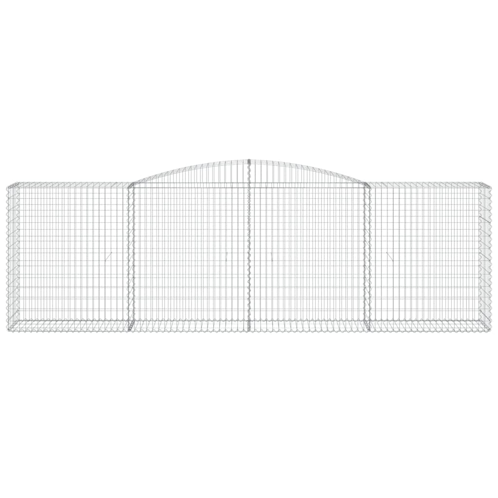 Schanskorven 7 St Gewelfd 400X50X120/140 Cm Ijzer 400 x 50 x 120/140 cm