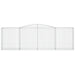 Schanskorven 7 St Gewelfd 400X50X120/140 Cm Ijzer 400 x 50 x 120/140 cm