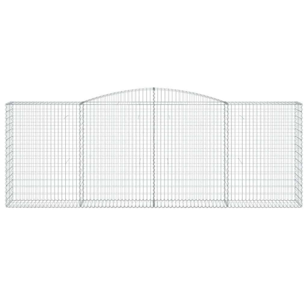 Schanskorven 2 St Gewelfd 400X50X140/160 Cm Ijzer 400 x 50 x 140/160 cm