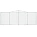 Schanskorven 2 St Gewelfd 400X50X140/160 Cm Ijzer 400 x 50 x 140/160 cm