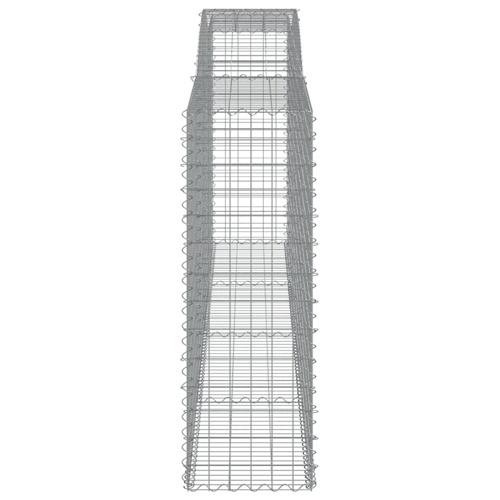 Schanskorven 2 St Gewelfd 400X50X140/160 Cm Ijzer 400 x 50 x 140/160 cm
