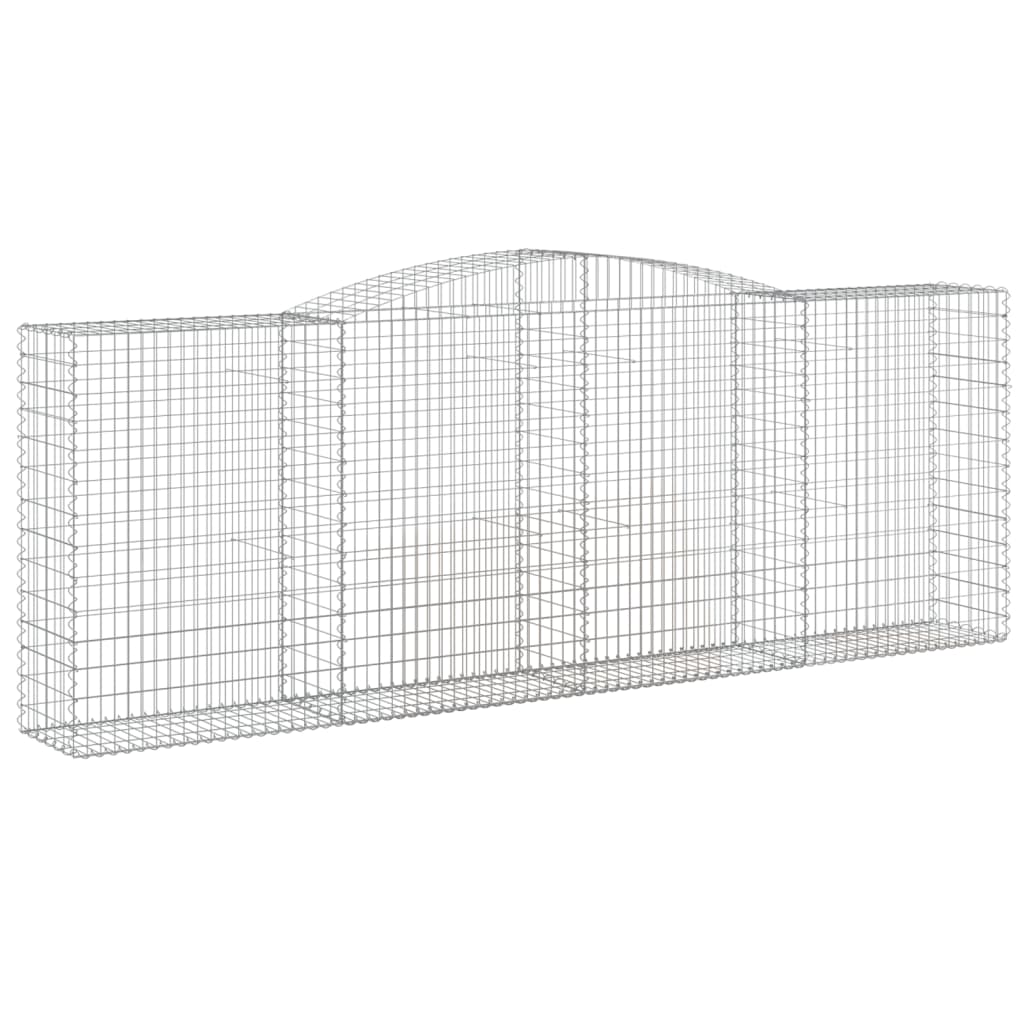 Schanskorven 3 St Gewelfd 400X50X140/160 Cm Ijzer 400 x 50 x 140/160 cm