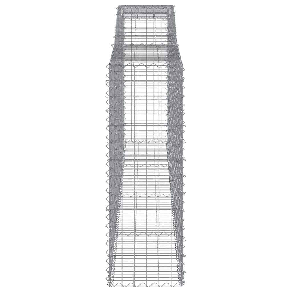 Schanskorven 4 St Gewelfd 400X50X140/160 Cm Ijzer 400 x 50 x 140/160 cm