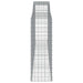 Schanskorven 5 St Gewelfd 400X50X140/160 Cm Ijzer 400 x 50 x 140/160 cm
