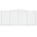 Schanskorven 4 St Gewelfd 400X50X160/180 Cm Ijzer 400 x 50 x 160/180 cm