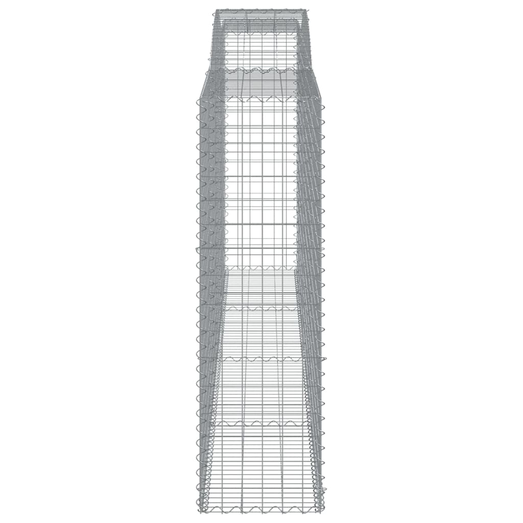 Schanskorven 4 St Gewelfd 400X50X160/180 Cm Ijzer 400 x 50 x 160/180 cm