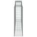 Schanskorven 4 St Gewelfd 400X50X160/180 Cm Ijzer 400 x 50 x 160/180 cm