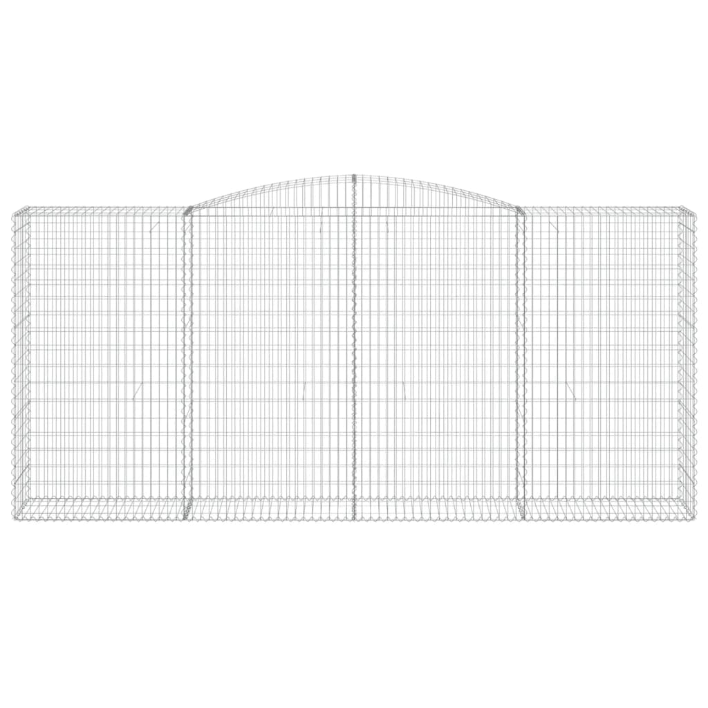 Schanskorven 2 St Gewelfd 400X50X180/200 Cm Ijzer 400 x 50 x 180/200 cm