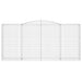 Schanskorven 2 St Gewelfd 400X50X180/200 Cm Ijzer 400 x 50 x 180/200 cm