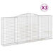 Schanskorven 3 St Gewelfd 400X50X180/200 Cm Ijzer 400 x 50 x 180/200 cm