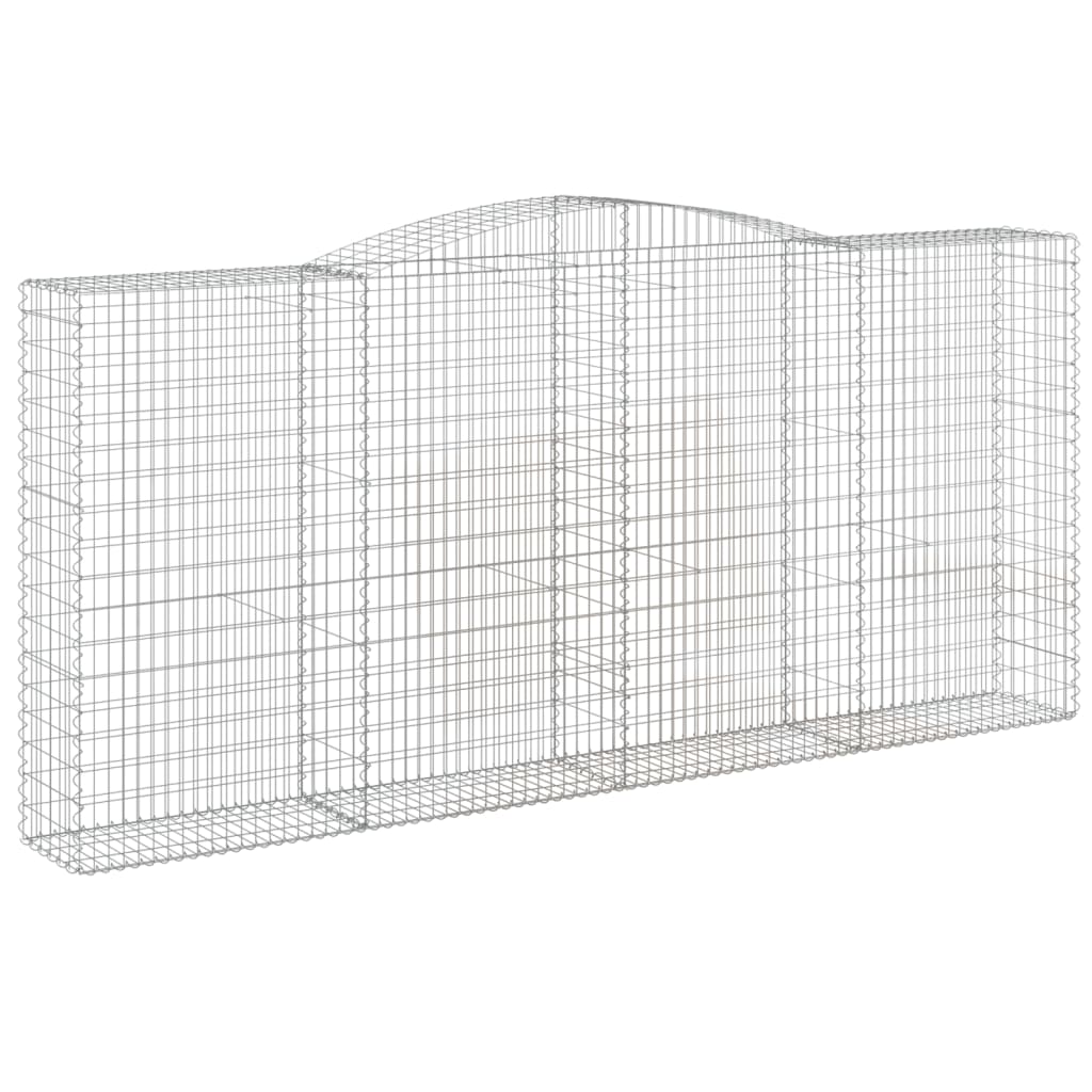 Schanskorven 3 St Gewelfd 400X50X180/200 Cm Ijzer 400 x 50 x 180/200 cm