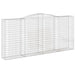 Schanskorven 3 St Gewelfd 400X50X180/200 Cm Ijzer 400 x 50 x 180/200 cm