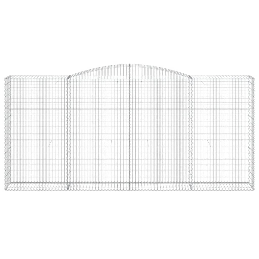 Schanskorven 3 St Gewelfd 400X50X180/200 Cm Ijzer 400 x 50 x 180/200 cm