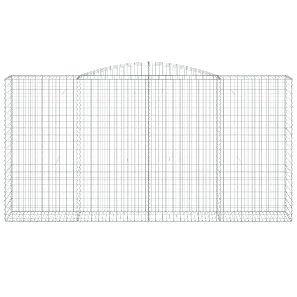 Schanskorven 2 St Gewelfd 400X50X200/220 Cm Ijzer 400 x 50 x 200/220 cm