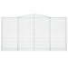 Schanskorven 2 St Gewelfd 400X50X200/220 Cm Ijzer 400 x 50 x 200/220 cm
