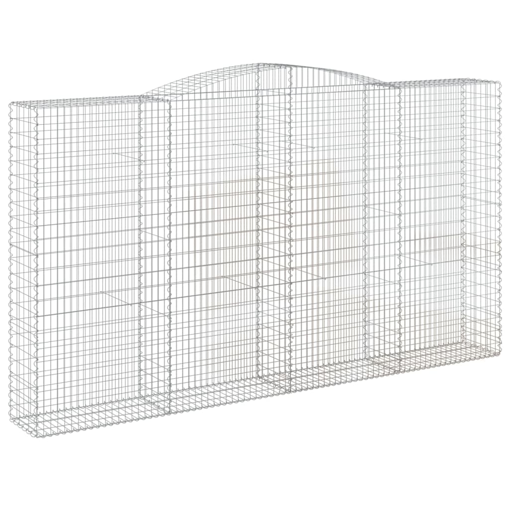 Schanskorven 2 St Gewelfd 400X50X220/240 Cm Ijzer 400 x 50 x 220/240 cm