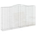 Schanskorven 2 St Gewelfd 400X50X220/240 Cm Ijzer 400 x 50 x 220/240 cm