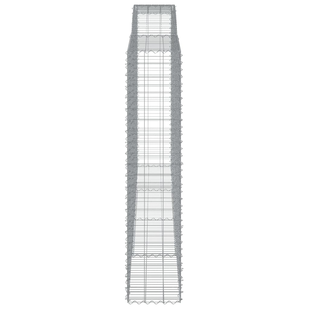 Schanskorven 2 St Gewelfd 400X50X220/240 Cm Ijzer 400 x 50 x 220/240 cm