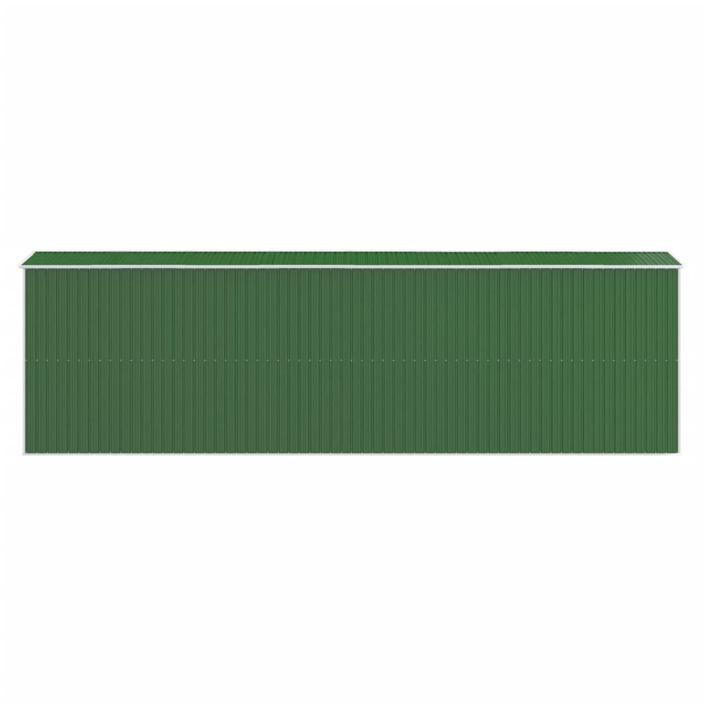 Tuinschuur 192x689x223 cm gegalvaniseerd staal groen