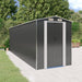 Tuinschuur 192x606x223 cm gegalvaniseerd staal antracietkleurig