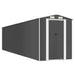 Tuinschuur 192x855x223 cm gegalvaniseerd staal antracietkleurig