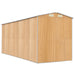 Tuinschuur 192x523x223 cm gegalvaniseerd staal lichtbruin