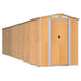 Tuinschuur 192x772x223 cm gegalvaniseerd staal lichtbruin