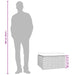 Voetensteun met kussen 55x55x30 cm poly rattan grijs