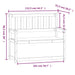 Bankje 112,5x51,5x96,5 cm massief grenenhout