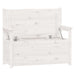 Bankje 112,5x51,5x96,5 cm massief grenenhout wit