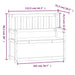 Bankje 112,5x51,5x96,5 cm massief grenenhout wit