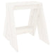 Krukken 2 st 40x40x45 cm massief grenenhout wit