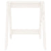 Krukken 2 st 40x40x45 cm massief grenenhout wit