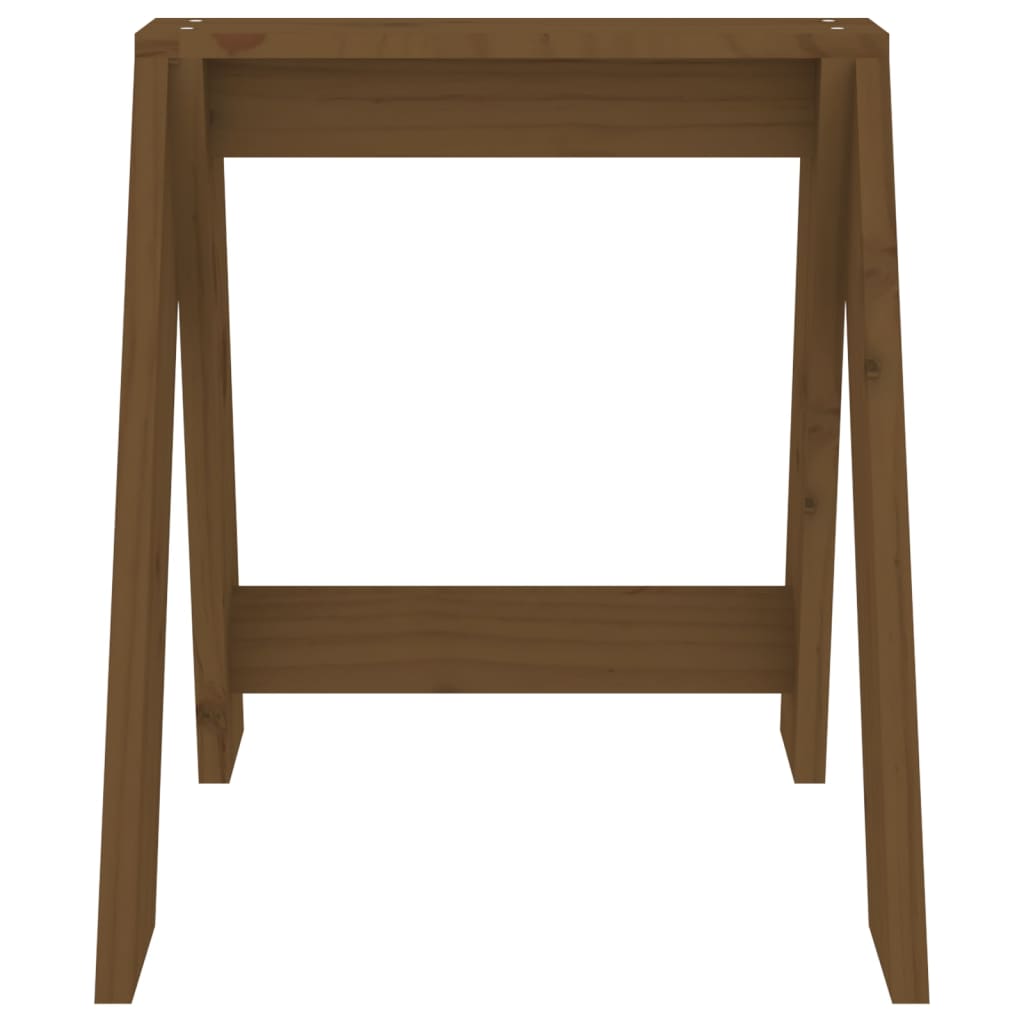 Krukken 2 st 40x40x45 cm massief grenenhout honingbruin