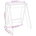 Krukken 2 st 40x40x45 cm massief grenenhout honingbruin