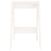 Krukken 2 st 40x40x60 cm massief grenenhout wit