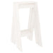 Krukken 2 st 40x40x75 cm massief grenenhout wit