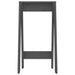 Krukken 2 st 40x40x75 cm massief grenenhout grijs