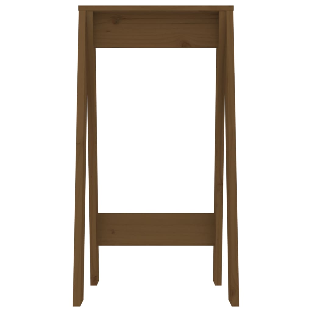 Krukken 2 st 40x40x75 cm massief grenenhout honingbruin