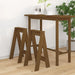 Krukken 2 st 40x40x75 cm massief grenenhout honingbruin