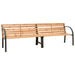 Tuinbank dubbel 225 cm massief vurenhout
