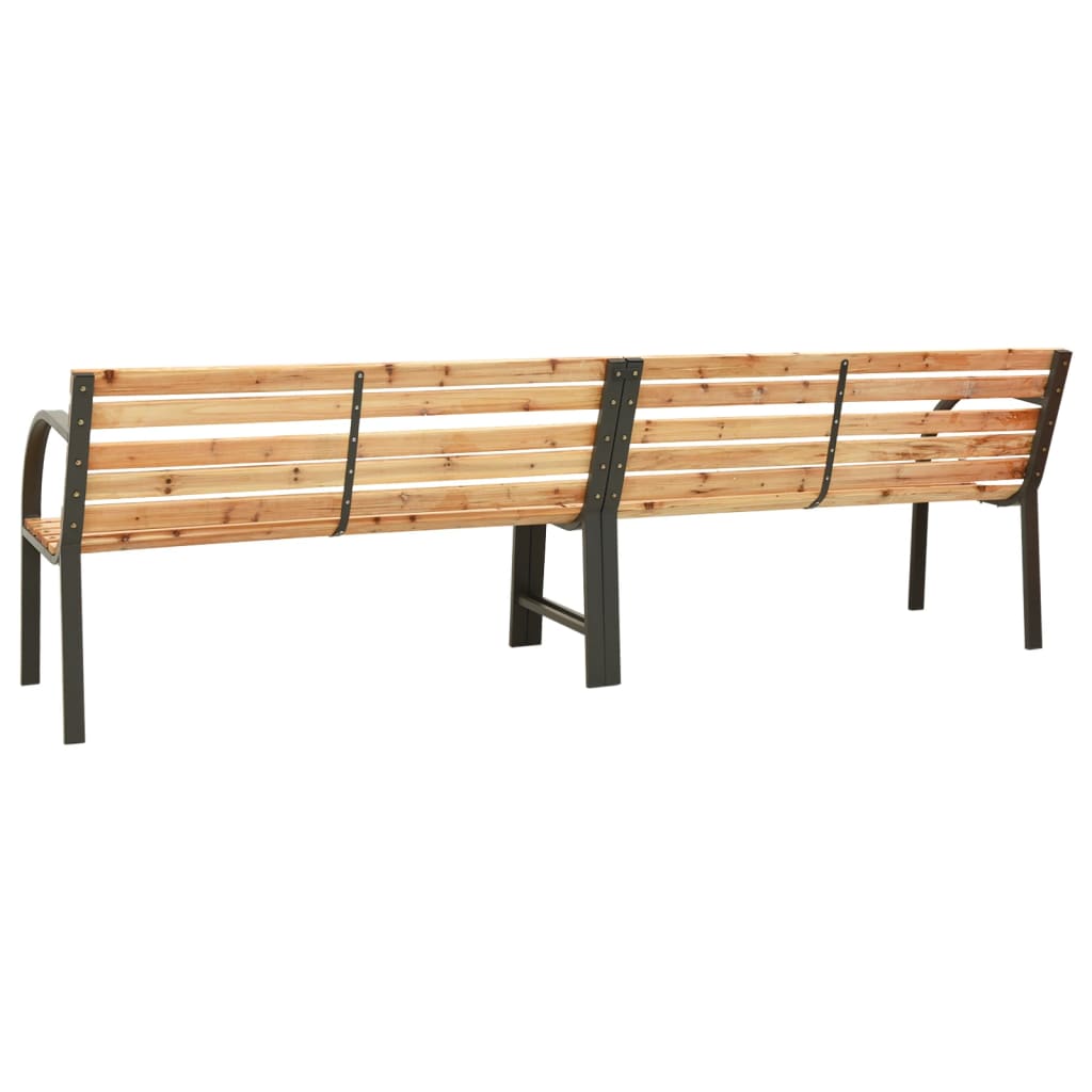 Tuinbank dubbel 225 cm massief vurenhout