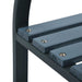 Tuinstoelen 2 st massief vurenhout en gepoedercoat staal grijs
