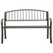 Tuinbank 120 cm staal grijs