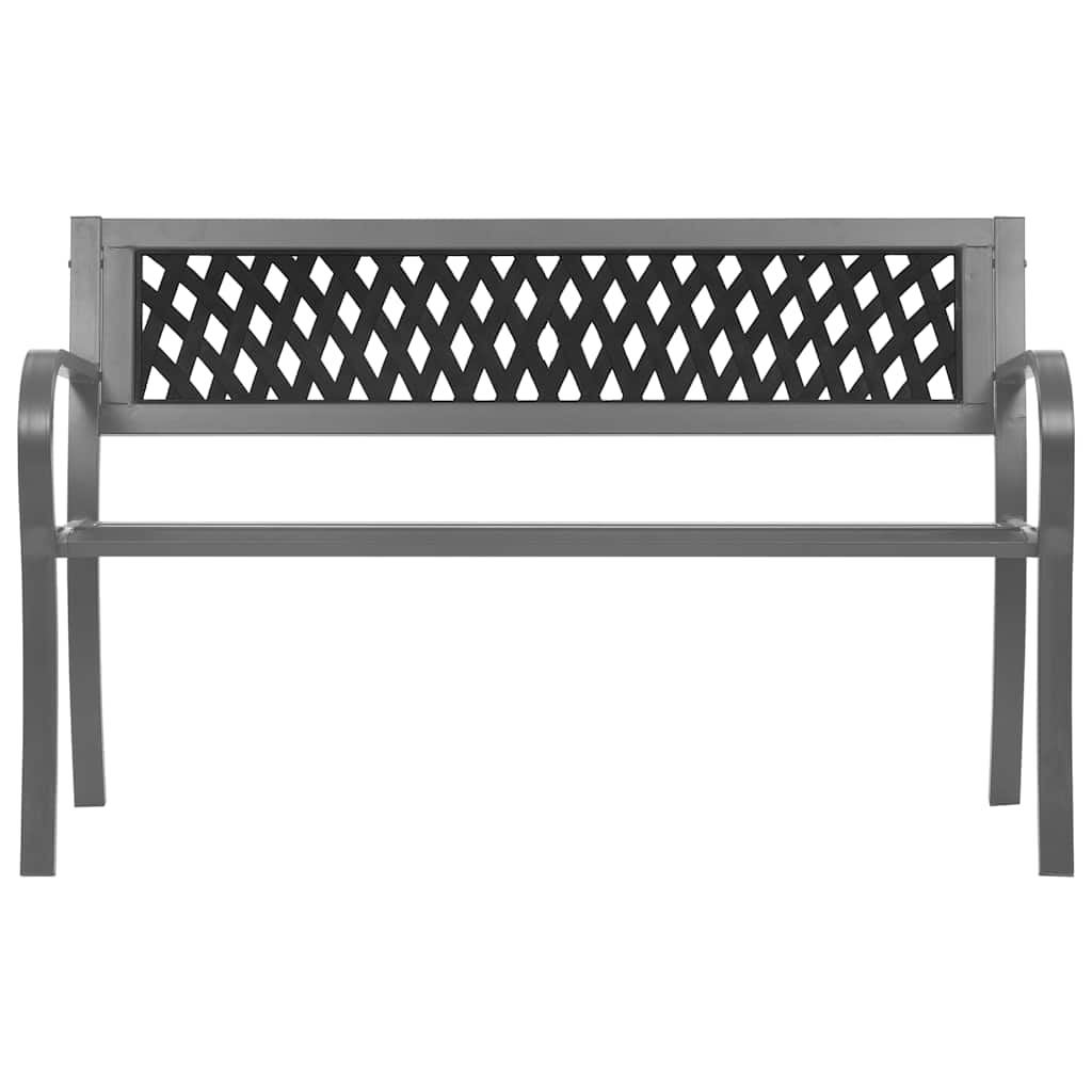 Tuinbank 120 cm staal zwart