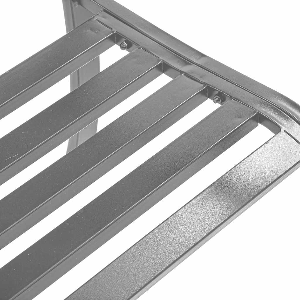 Tuinbank 120 cm staal zwart