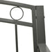 Tuinbank met tafel 120 cm staal grijs