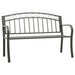 Tuinbank 120 cm staal grijs