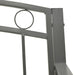 Tuinbank 120 cm staal grijs